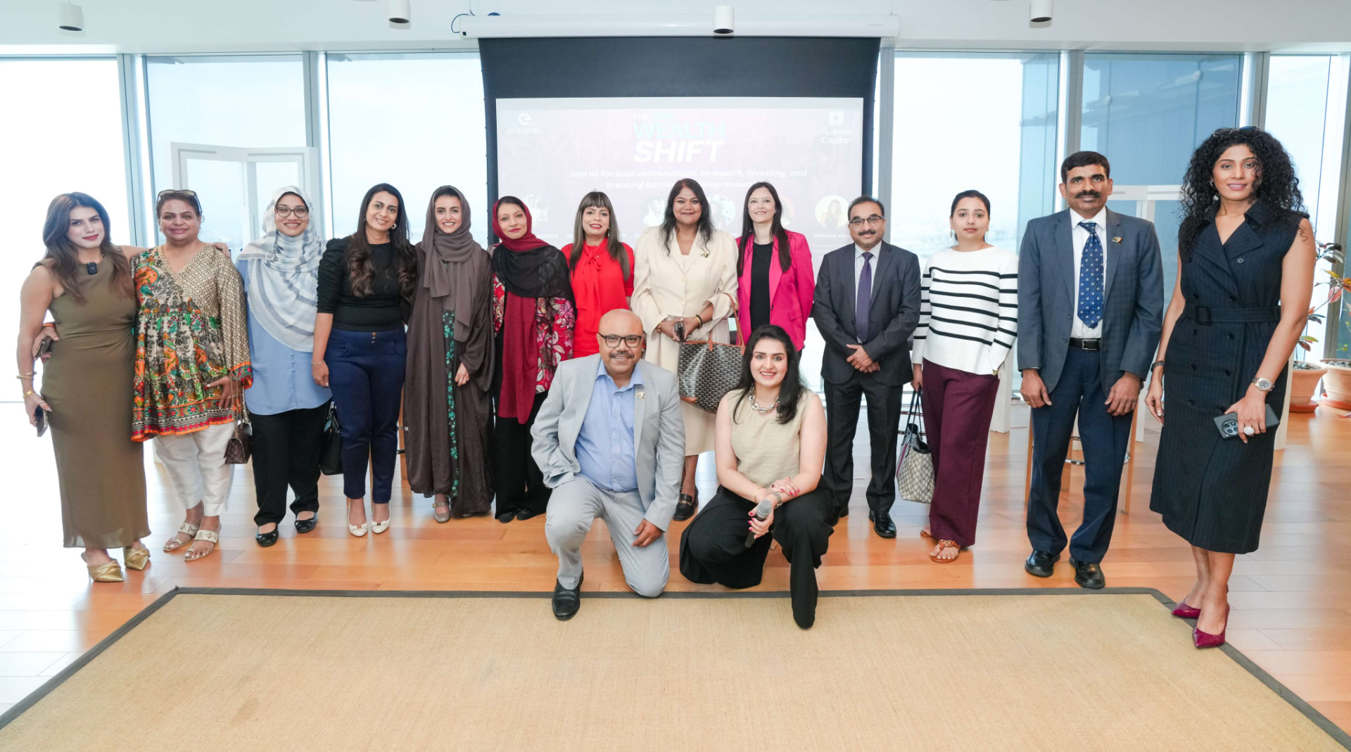 Group photograph from The Wealth Shift at Hub71 Abu Dhabi