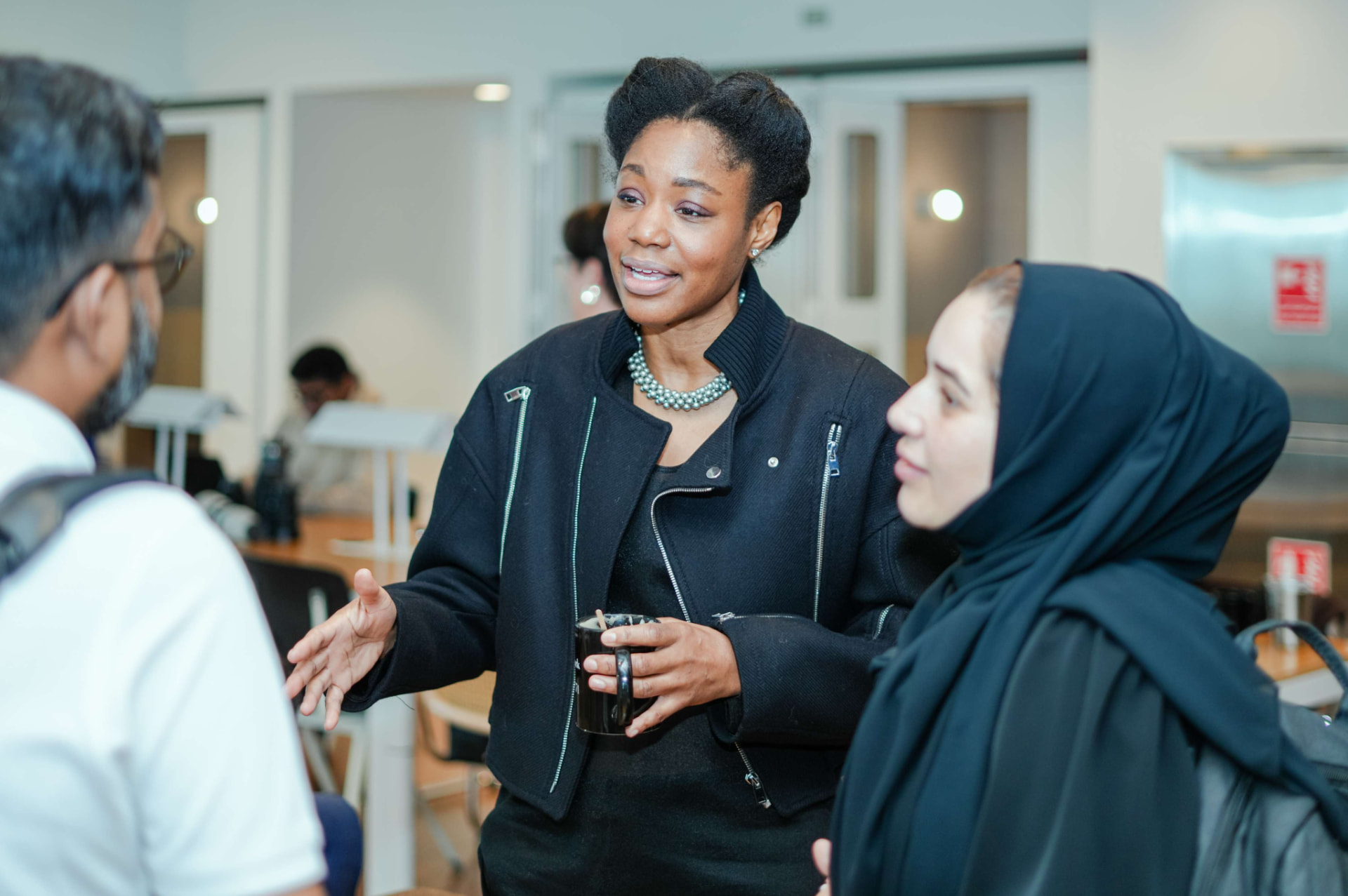 Networking at The Wealth Shift convening in Abu Dhabi